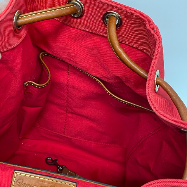 Dooney & Bourke Solid Red Canvas Backpack - image 11