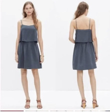 EUC Madewell Silk Overlay Cami Dress 0 RV 148