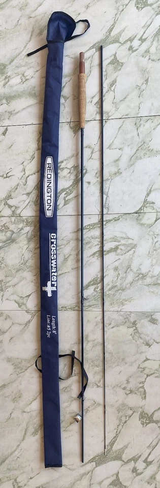 Caña de pescar con mosca Redington Crosswater CW 8' 2 piezas línea #5 con funda Foto 2 de 4