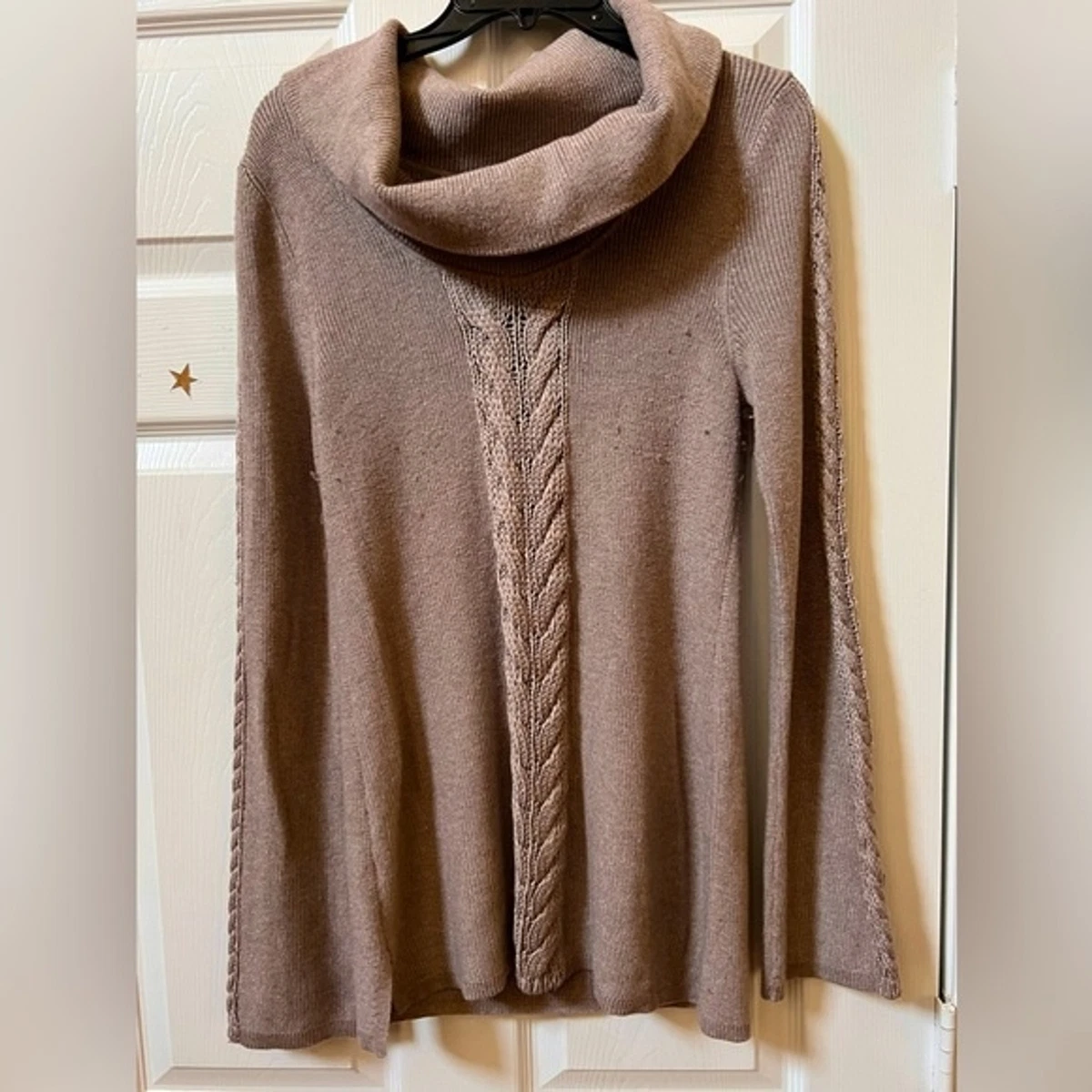 Wide cowl neck clearance sweater