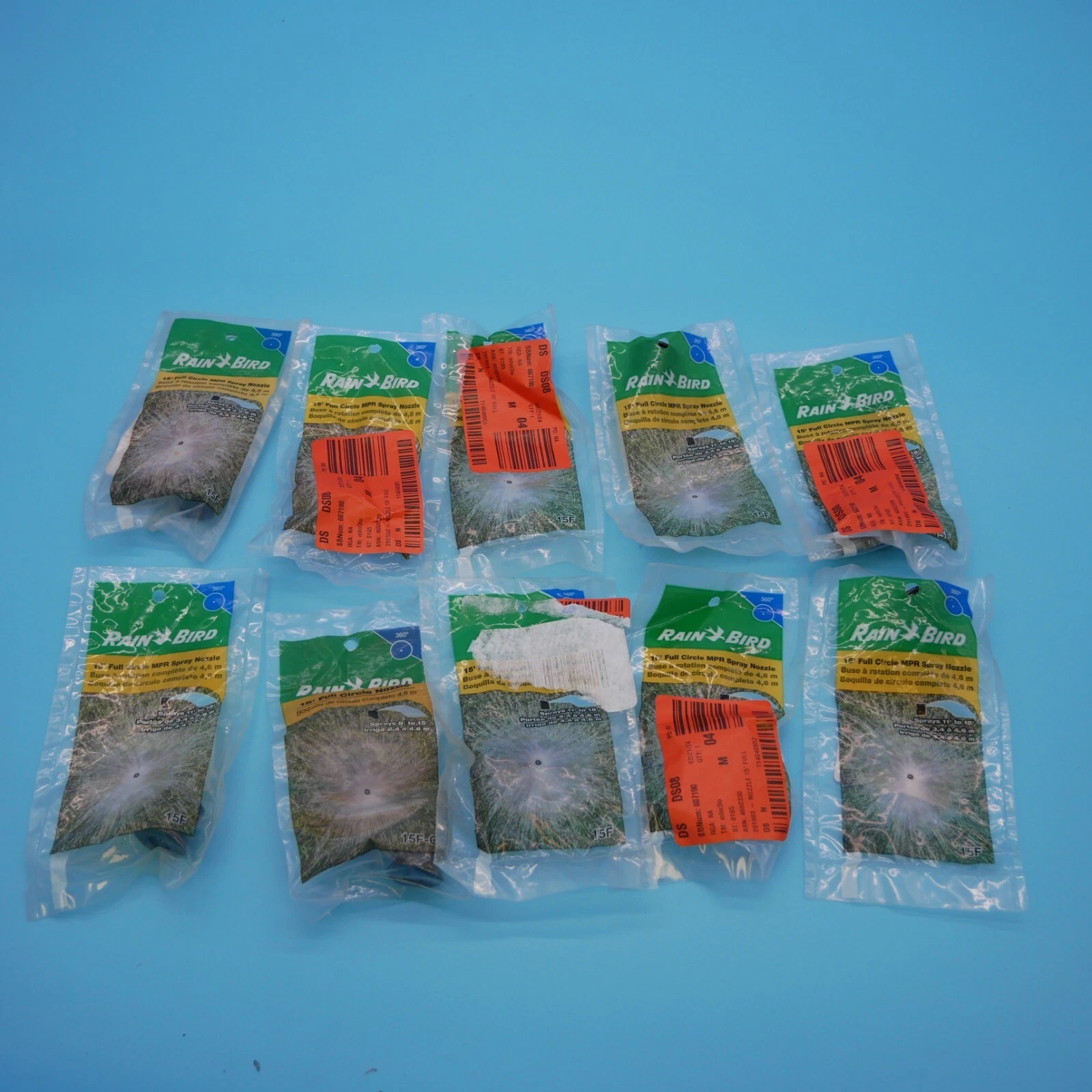Rainbird Nozzle 15F Lot Of 10