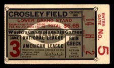 1939 Ticket Stub 1939 World Championship Series Game #3 - VG