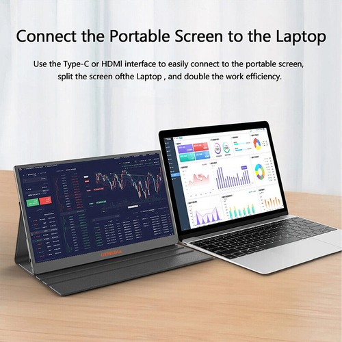 GTmedia 17,3" Portable Monitor Freesync Second External Screen FHD 1080P Speaker - 第 3/16 張圖片