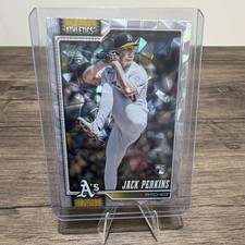Topps 2026 Series 1 Diamante Foil Rookie Jack Perkins Athletics Baseball #206