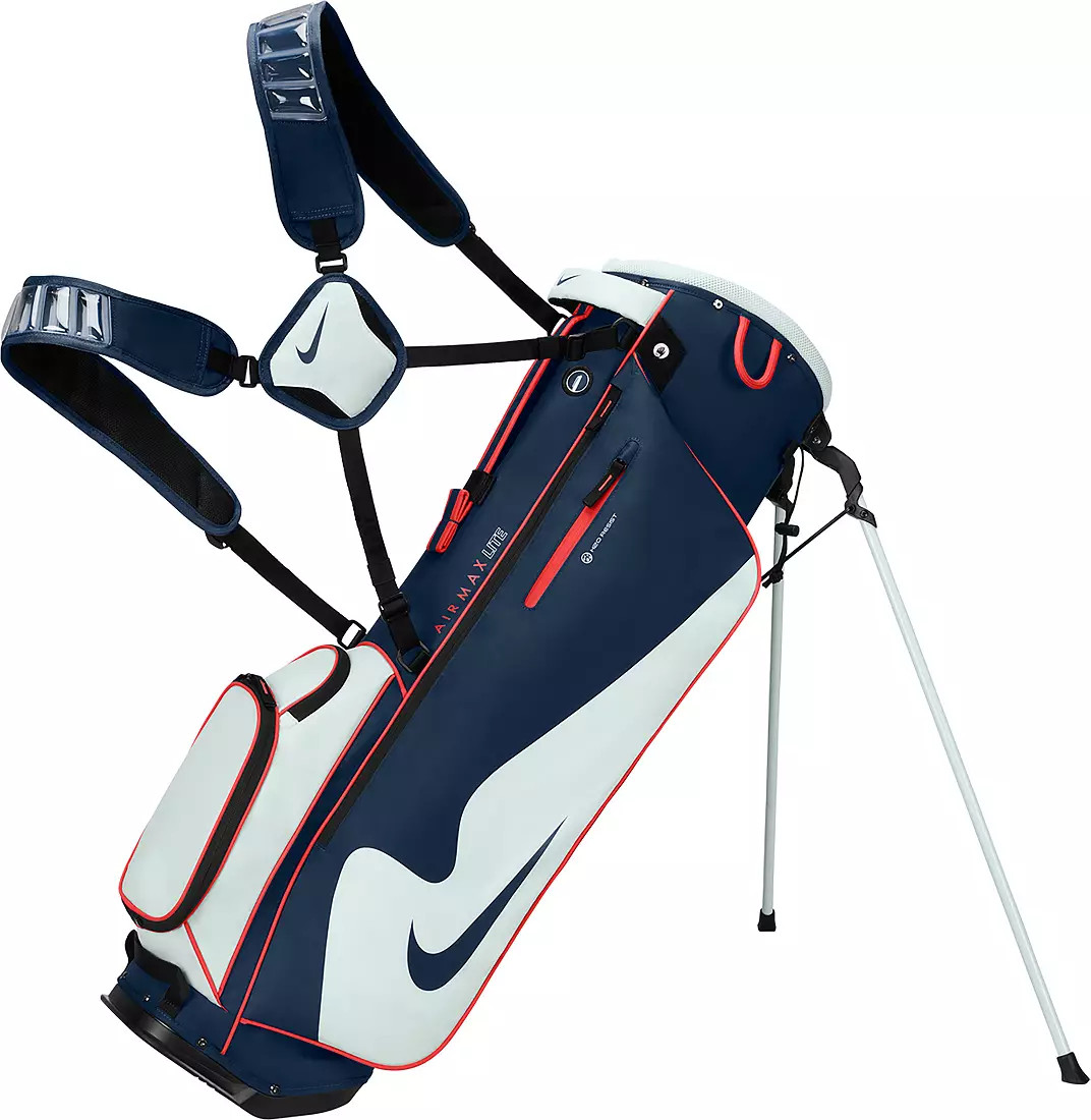 New Nike Air Max Lite Stand Bag 5 pockets for extra storage | eBay