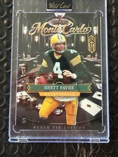 2026 Wild Card Monte Carlo Brett Favre True 1/1 Black Tie Edition. Packers HOF