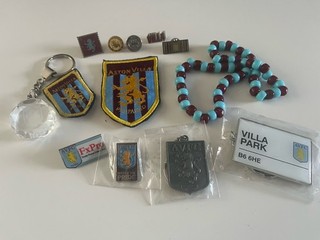 Aston Villa Pin Badges Patches And Keyrings Job Lot