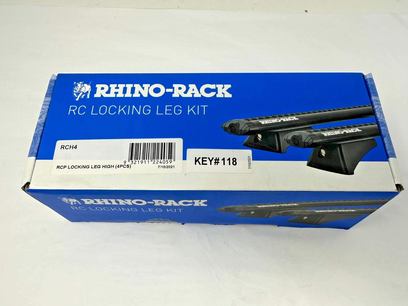 NEW Set of 4 Rhino Rack RCH4 Universal Removeable Locking Leg Systems 52mm High