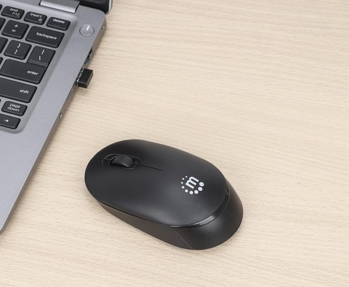 Manhattan 190145 Optical Mouse USB Wireless Performance III Black - Picture 8 of 9