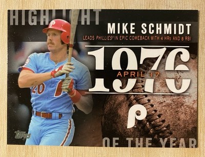 2015 Topps - Highlight of the Year Insert #H-19 Mike Schmidt 1976