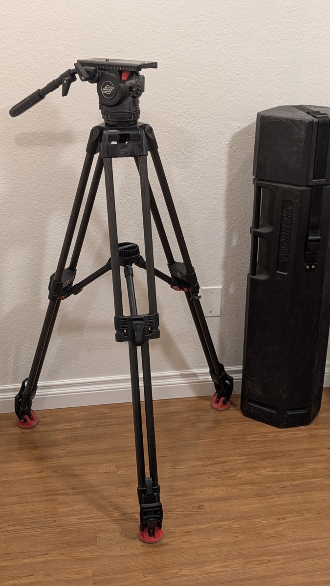 Sachtler Video 18 S1 & 5390 ENG2 HD CF Tripod w/ Mid-Level