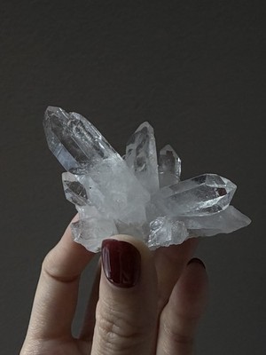 Brazil Quartz Cluster with Layered Growth & Water-Clear Points | Zeca de Souza
