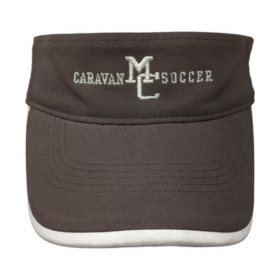 MC Caravan Soccer Strapback Visor Hat Brown One Size Embroidered Nike