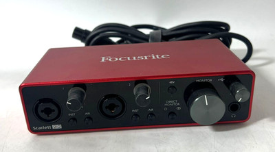 Focusrite Scarlett 2i2 3th.Gen. USB Audio Interface für Home Recording Rot