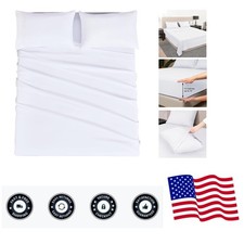 King Size Sheet Set - Hotel Luxury 1800 Bedding Sheets Pillowcases - Extra ...