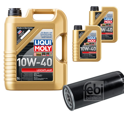 FEBI Ölfilter 7L LIQUI MOLY 10W-40 Leichtlauf für Audi A6 Avant 4B C5 S6