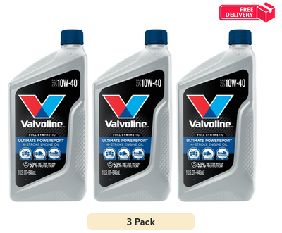 #ad 3 pack Valvoline PowerSport 10W40 Qt Free Shipping $24.00