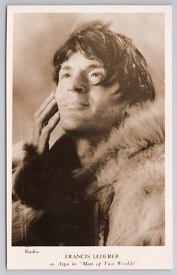 RPPC Francis Lederer als Aigo in Mann zwei Welten Radiobilder Film um 1934