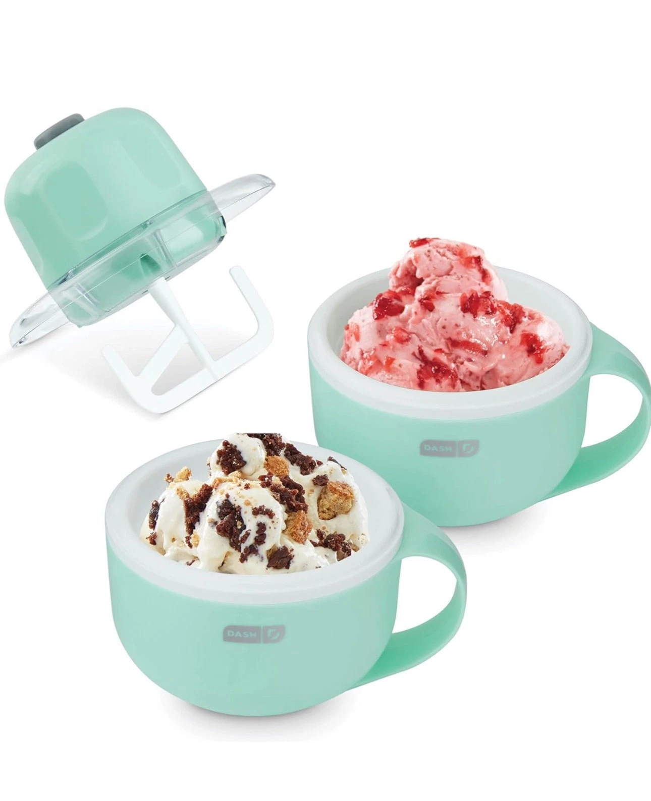 DASH My Mug Ice Cream Maker Machine (Aqua): Multi-Purpose Soft Serve Ice Cream M