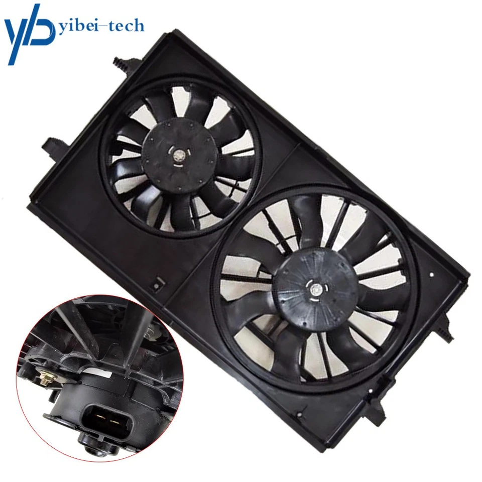 Conjunto de ventilador de refrigeração condensador radiador 15788745 para Chevrolet Malibu 2008-11 - Imagem 2 de 4