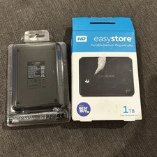 WD Easystore 1TB External USB Portable Hard Drive Black