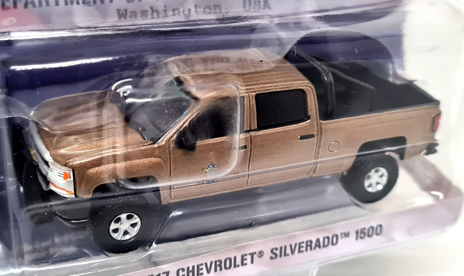Greenlight 1/64 Chevrolet Silverado 1500 '17 Washington Police Diecast Model Car