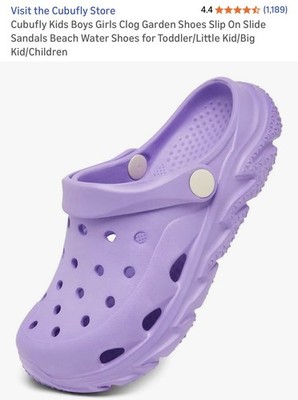 Cubufly Junior Clog Garden Shoes Sz1