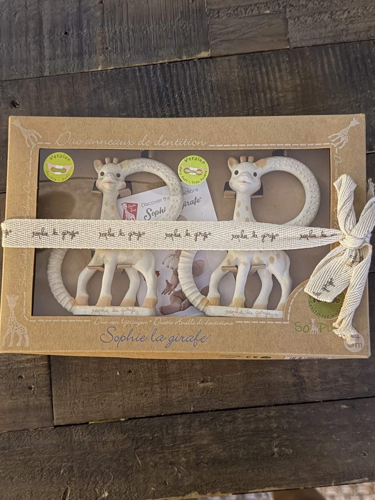 2 Sophie La Girafe Baby Teething Two Pack
Opens in a new window or tab