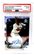2019 Chrome Prospects AUTOGRAPHS JOSE DEVERS Baseball Card PSA 9 MINT