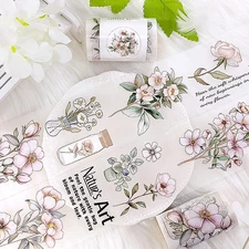 2M/Roll Floral Vintage Washi Tape Stickers Decorative Tape PET Tape Wide Washi T