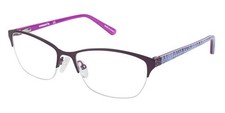 Vision's 232 Eyeglasses Women Matte Mulberry Cat Eye 53mm New 100% Authentic