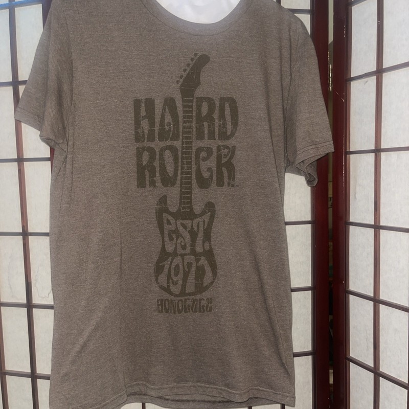 Hard Rock Est. 1971 Honolulu T-Shirt Men's Medium Brown Summer