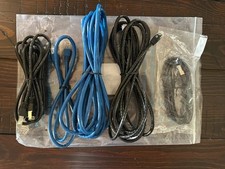 5 x Monoprice ethernet patch cables lot rj45 24awg cat6 cat6a 3f 5ft 10ft 14ftx2