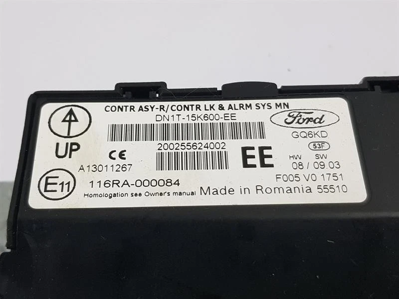 Ford Fiesta 2015 módulo de control de carrocería BCM ECU 1,0 gasolina AV1T15K600EH Foto 3 de 4