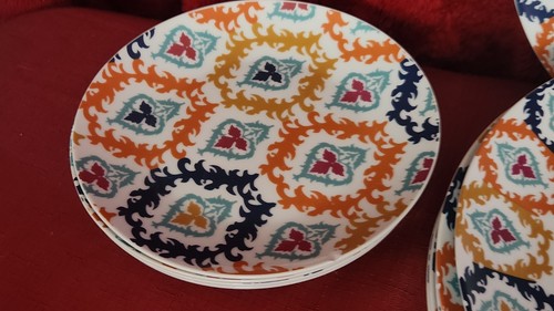 Set 10: Piatti globali per cena e insalata, diametro elefante/fiore 10,25" e 7,5" - Foto 17 di 17