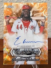 2026 Topps Chrome Sapphire - Elly De La Cruz Auto #SSA-ED Selections Orange /25