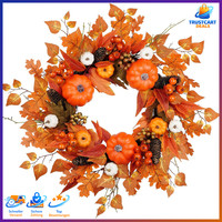 Herbst TüRkranz 61Cm KüNstlich GrüN FüR HaustüR Wand Fenster Deko Thanksgiving