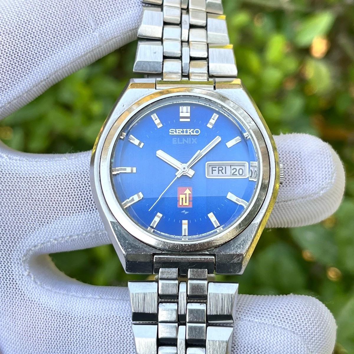 Rare Vintage Seiko Elnix JDM Electronic Sunburst Dial Japan Men