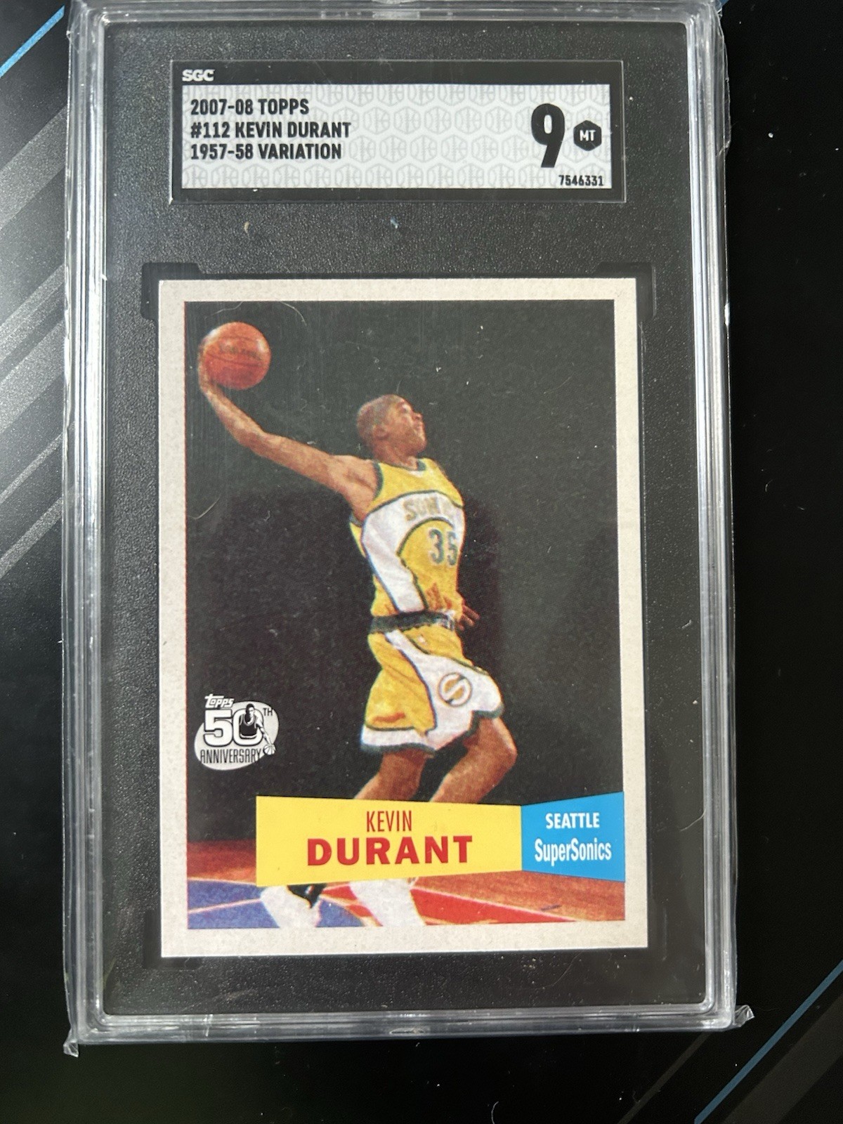 Kevin Durant 2007 Topps #112 1957-58 Variation Price Guide