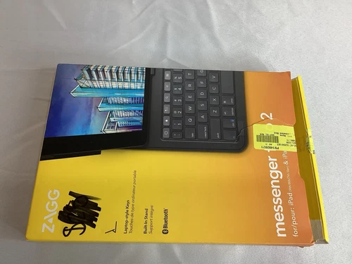ZAGG Tastiera 10.9" Messenger Folio 2 iPad 9a/8a/7a Generazione iPad Air 3a Generazione As-