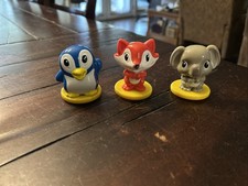 3 Leap Frog Learning Friends Adventure School Bus Fox Elephant Penguin Figures