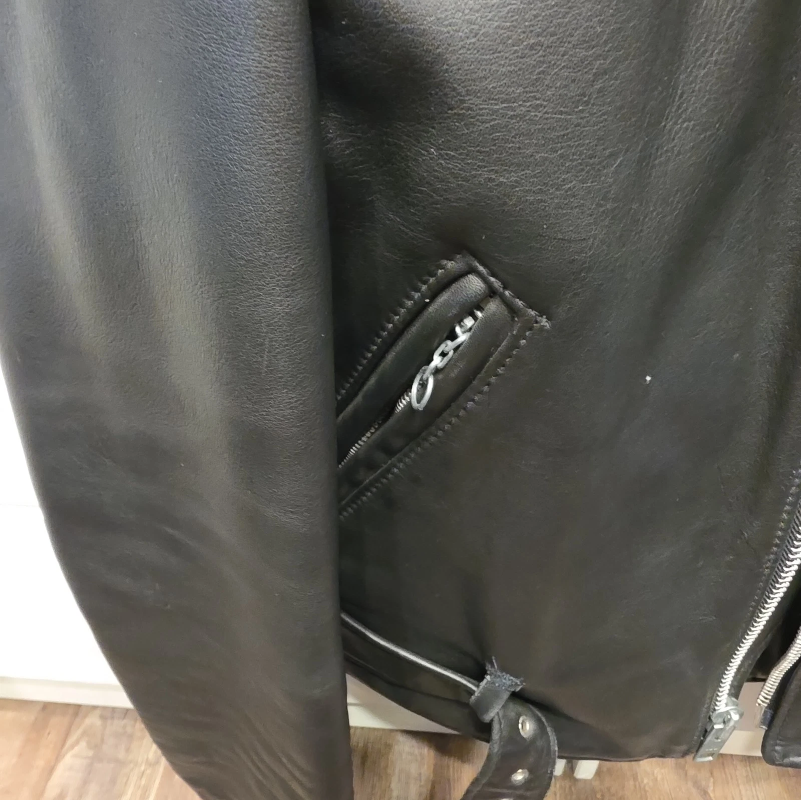 Vintage Indian Motocycle USA Leather Jacket Motorcycle Choppers 80s 90s Sz42 image 16