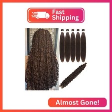 Dark Brown Braiding Hair Pre Stretched Knotless 4 Boho Hair for Boho Braids