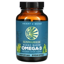 2 X Sunwarrior, Omega-3, Vegan DHA + EPA, 60 Vegan Softgels