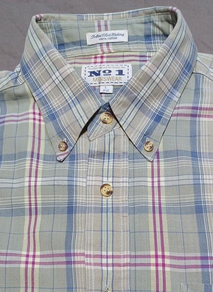 Men KappAhl T-Shirt Checkered Cotton 38 / M / 46