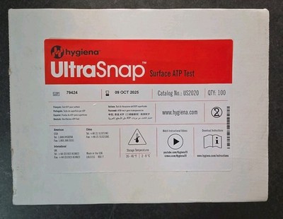 Hygiena UltraSnap Surface ATP Test Swabs Box of 100 | MPN US2020 Exp 10/2025