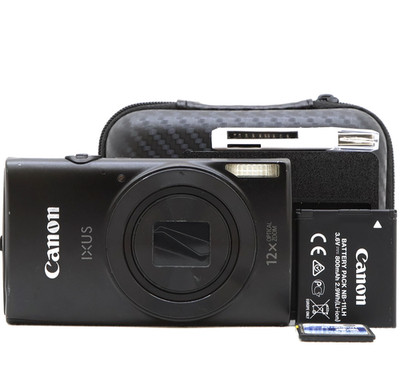 Canon IXUS 170 20.0MP Compact Digital Camera Black Tested Full Kit