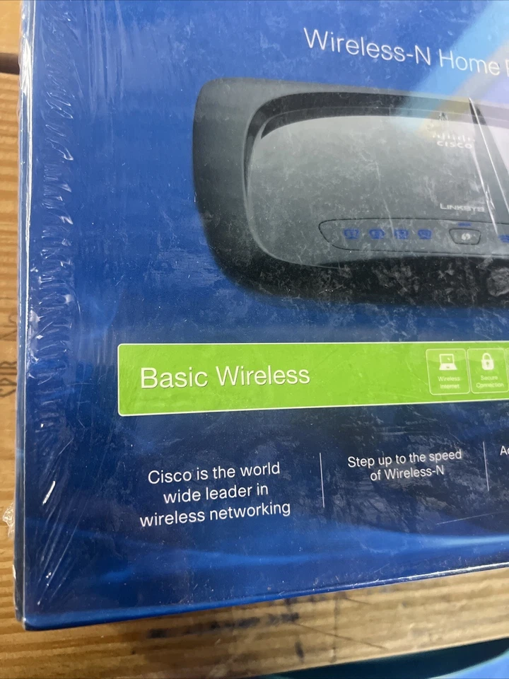 Linksys Cisco Wireless-N Home Router Model WRT120N 4-Port 10/100 Ethernet - Image 2 of 4