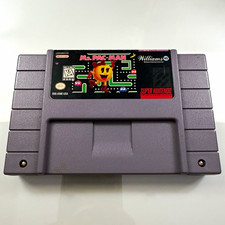 Williams Ms. Pac-Man SNES Cartridge 1996 w/ Instruction Manual