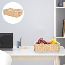  Woven Storage Baskets Clothes Organizer Imitation Rattan Containers for
